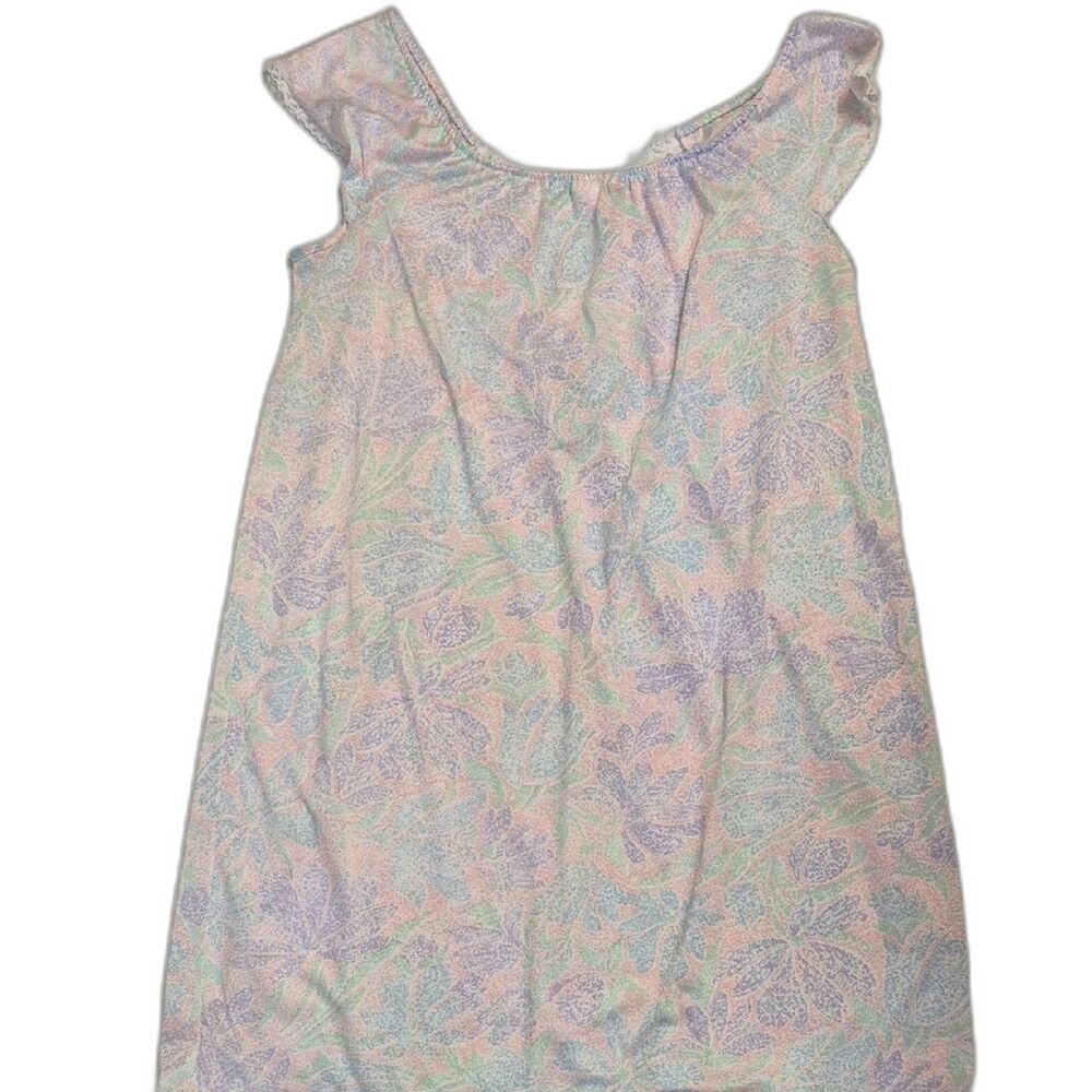 Vintage Bernet Floral Lace Nightie S Cottagecore Coquette Chemise Slip Dress - Picture 9 of 9